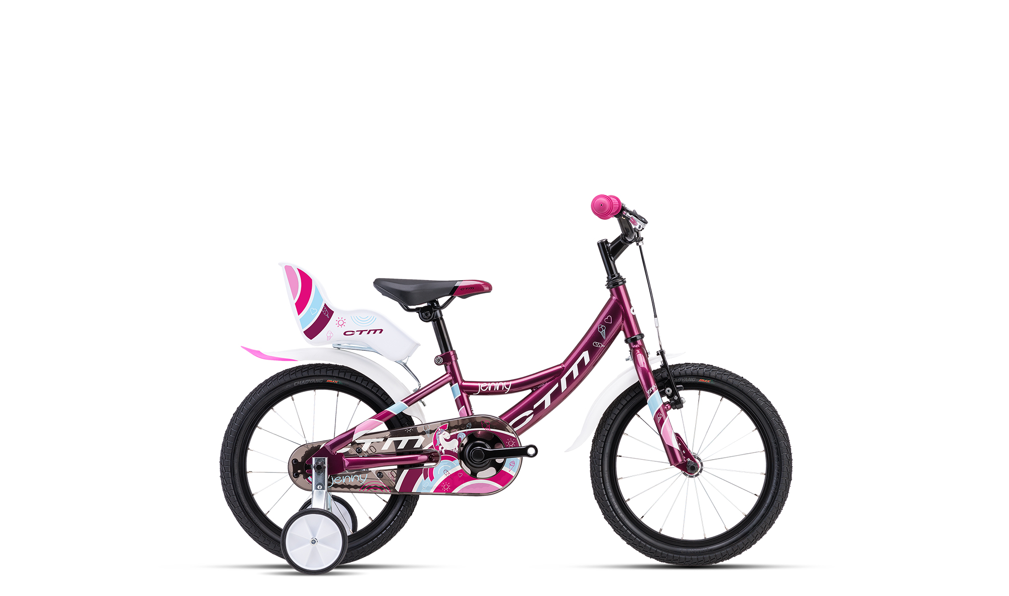 Bicicleta CTM JENNY - roz inchis perlat 8