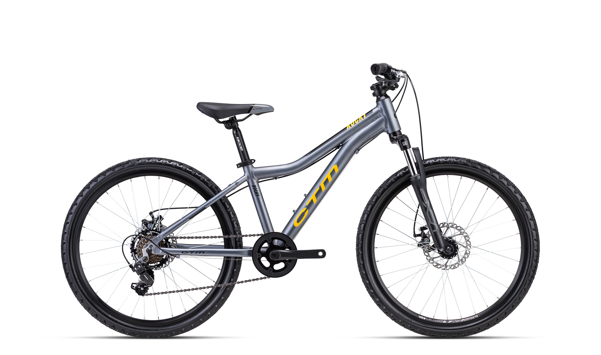 Bicicleta CTM ROCKY 3.0 - gri inchis mat / mango 13