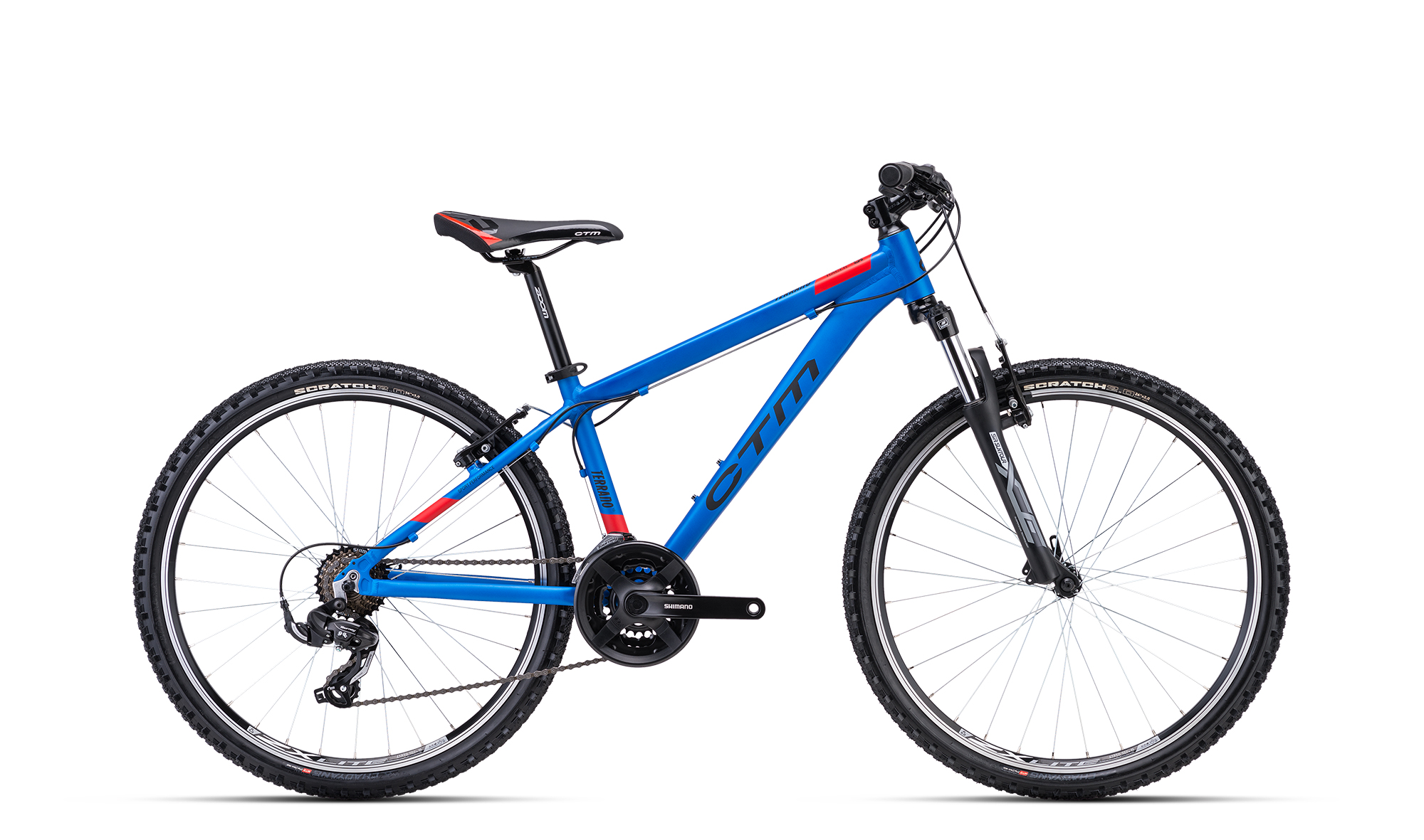 Bicicleta CTM TERRANO 1.0 - albastru mat / rosu S (14