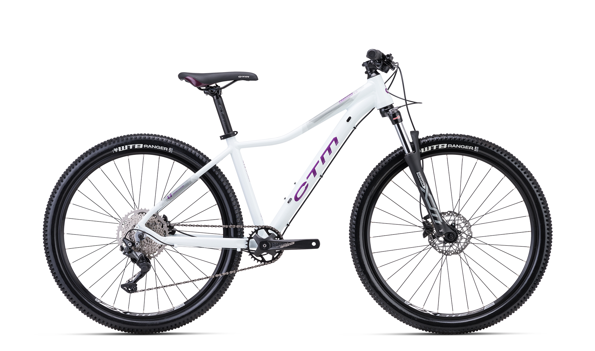 Bicicleta CTM CHARISMA 4.0 27.5 - alb-violet perlat / violet inchis S (14