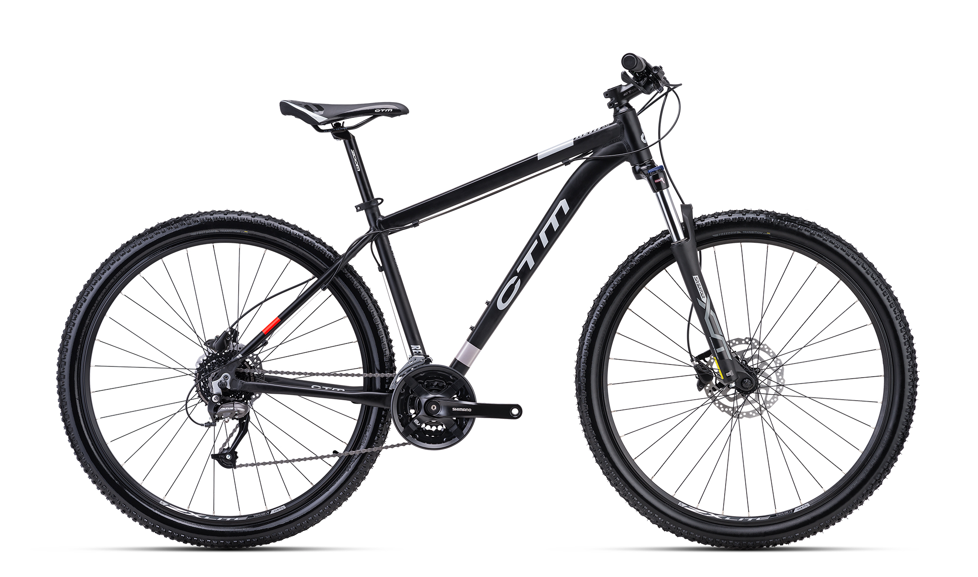 Bicicleta CTM REIN 3.0 29 - negru mat / argintiu M (18
