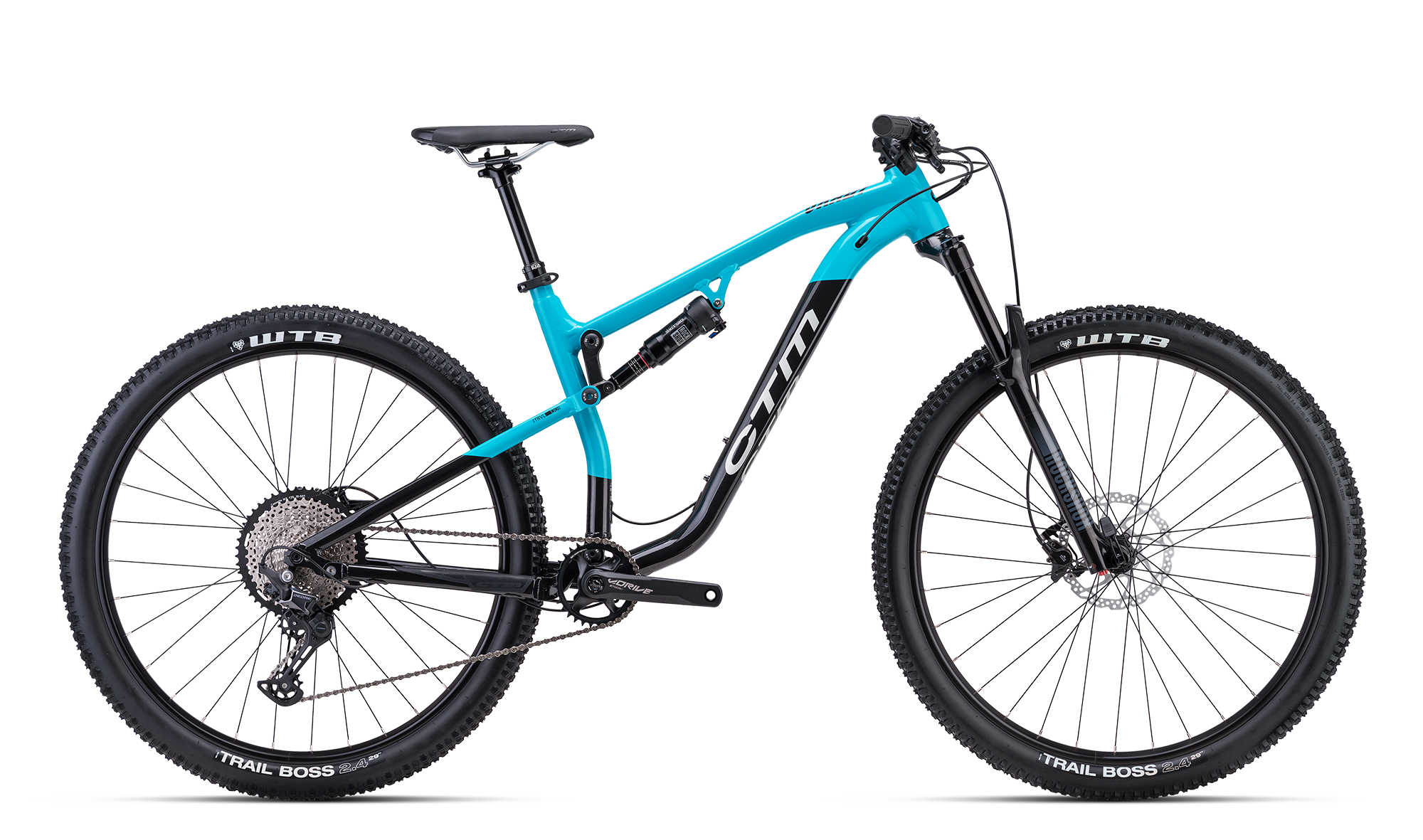 Bicicleta CTM SKAUT 3.0 - albastru laguna / negru L
