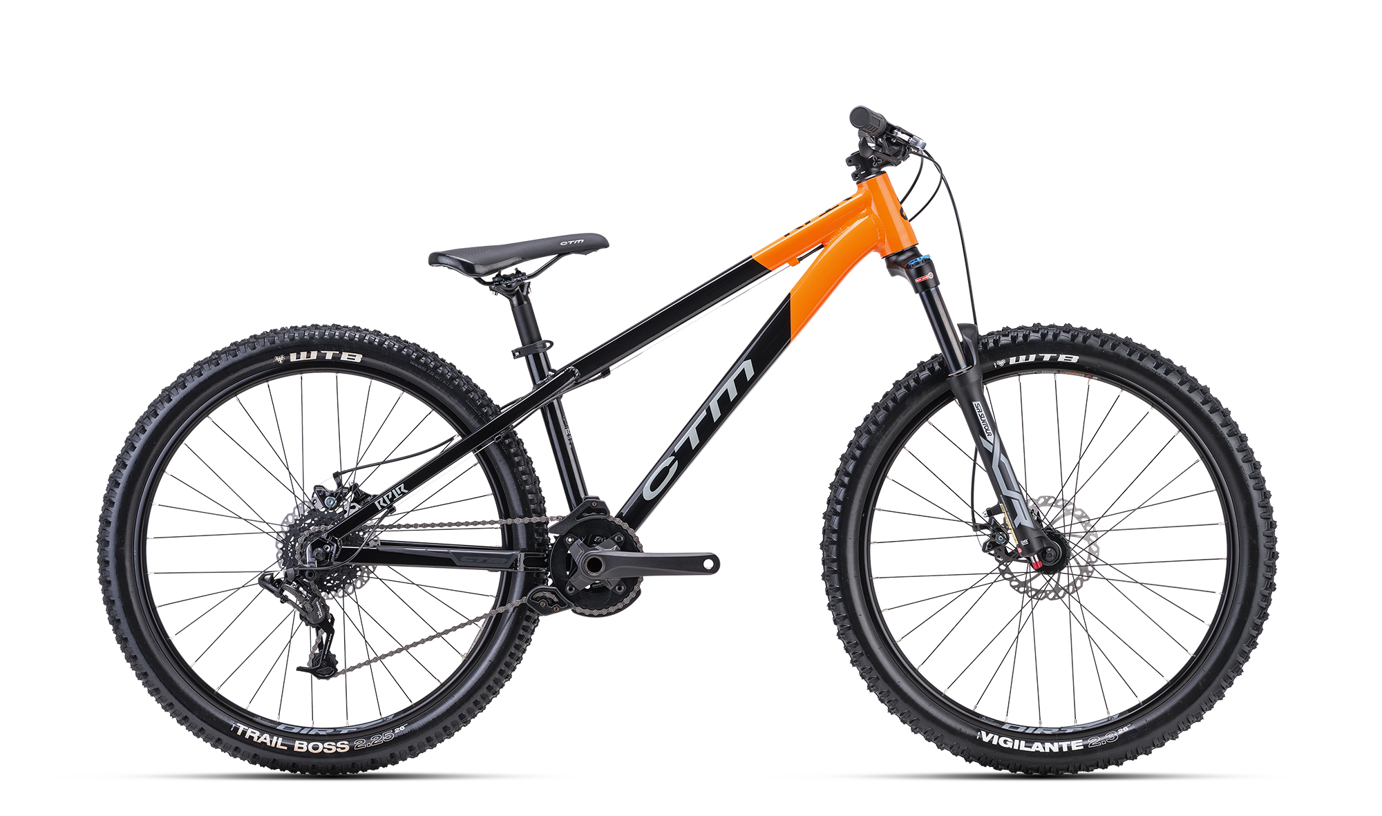 Bicicleta CTM RAPTOR 1.0 - negru perlat / portocaliu 13
