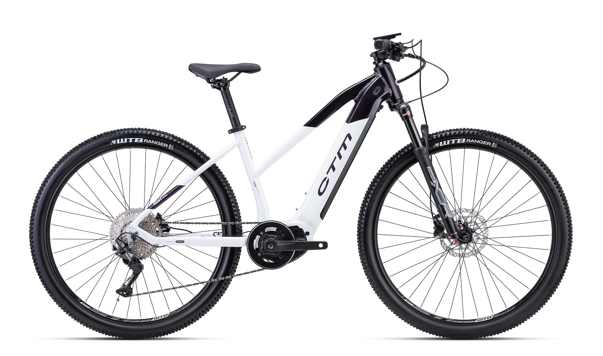 Bicicleta CTM RUBY X Pro - alb perlat / violet galactic 18