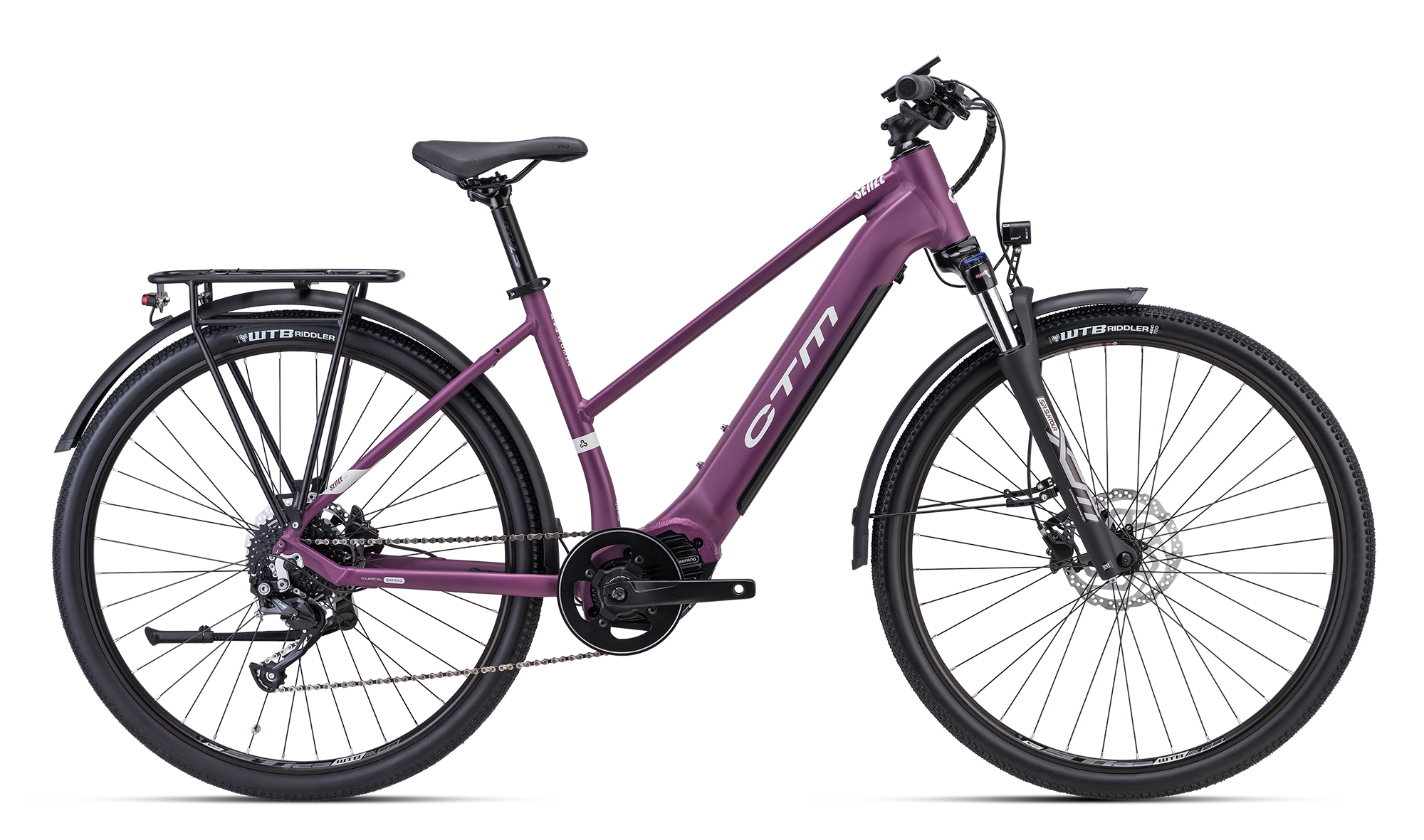 Bicicleta CTM SENZE Lady - violet mat / gri cald L (18