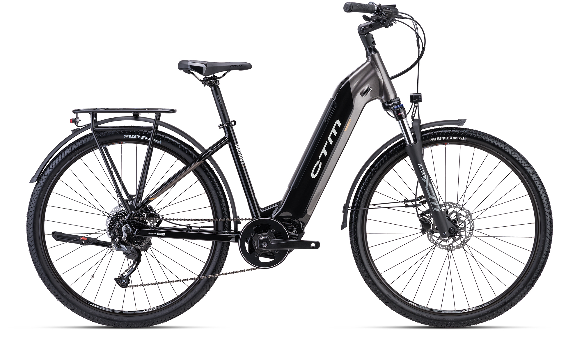 Bicicleta CTM METRIC Lady 2.0 - negru/gri-marosperlat 16