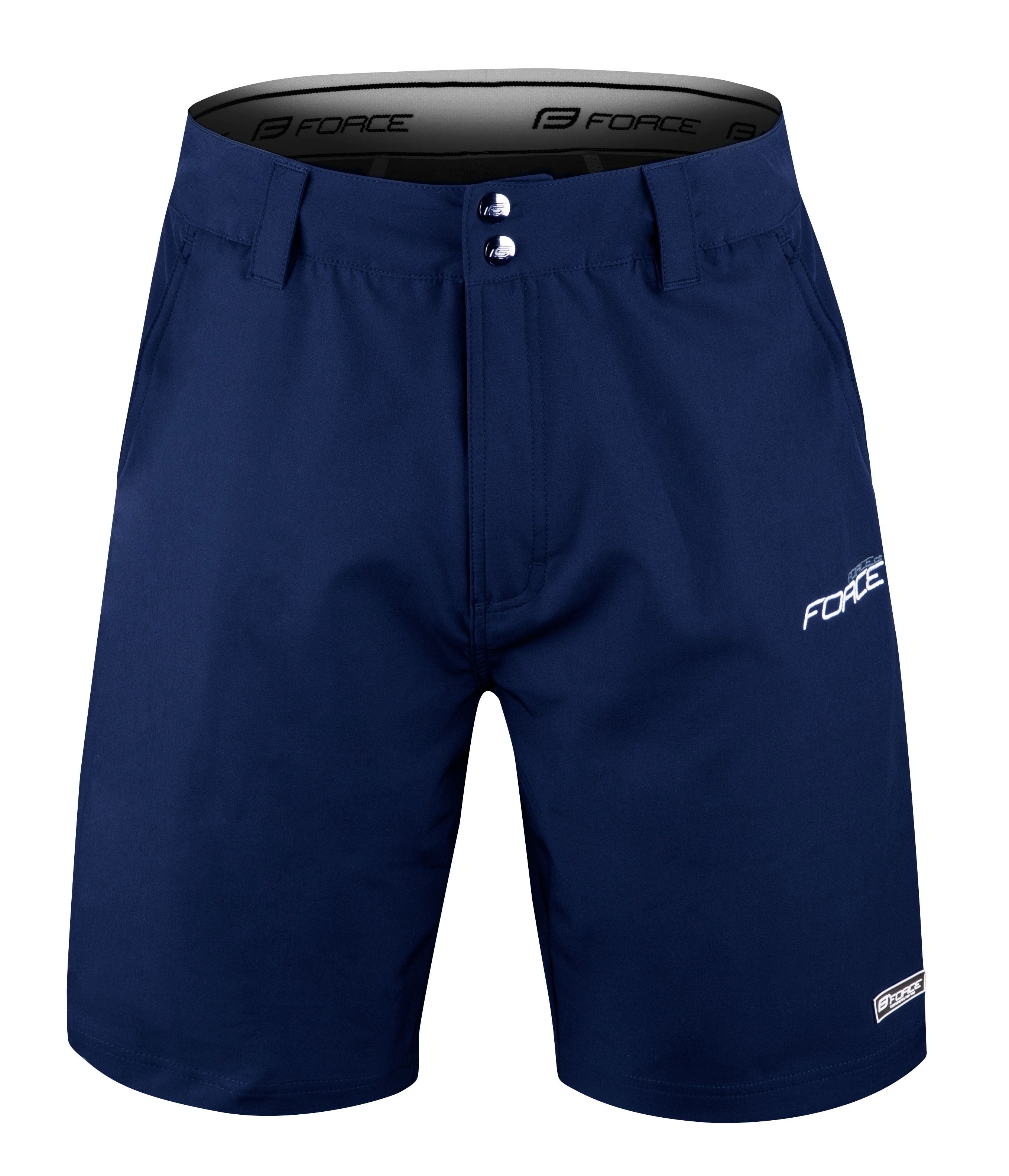 Pantaloni Force Blade MTB cu sub-pantaloni cu bazon Navy XS