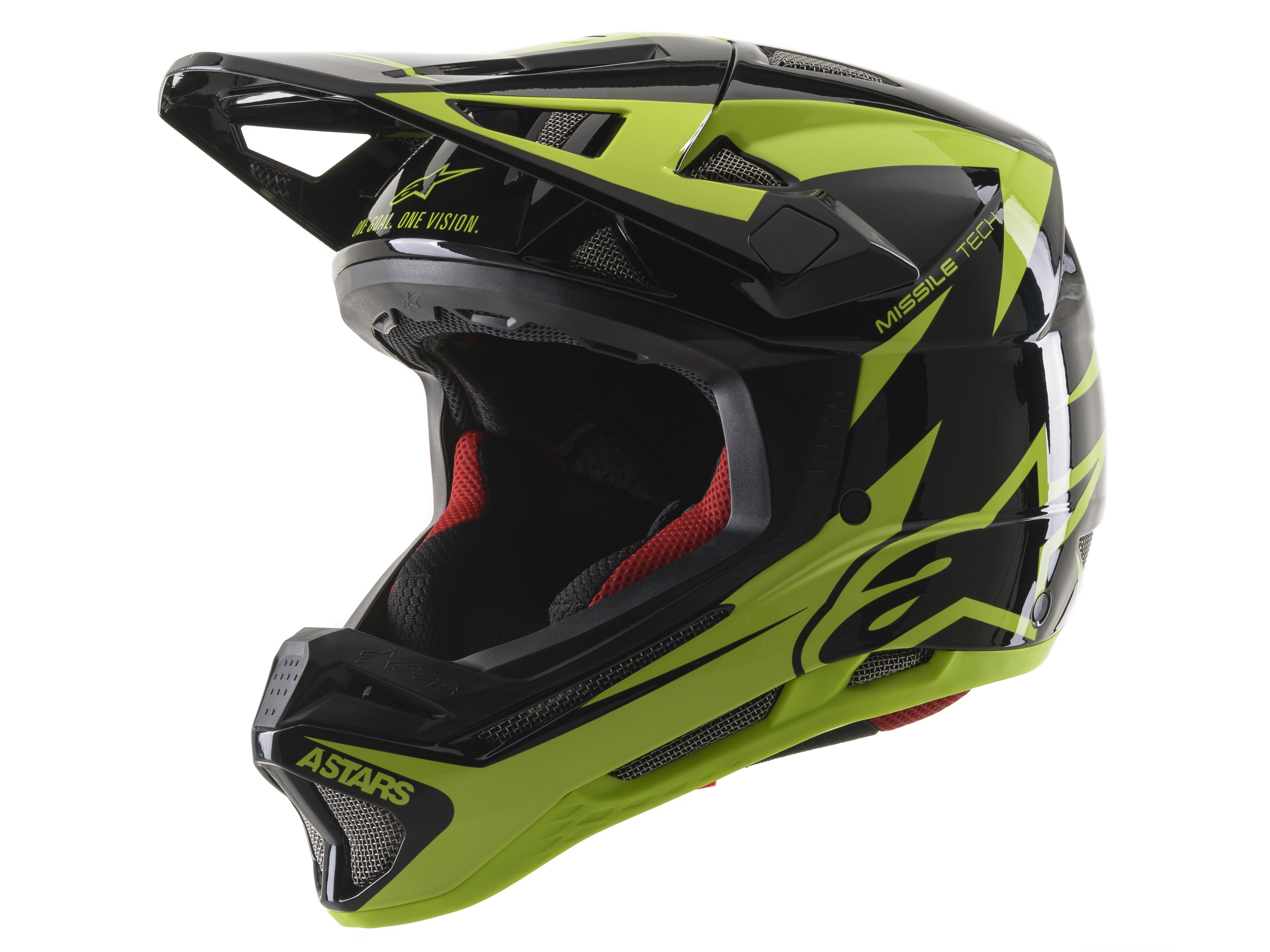 Casca Alpinestars Missile tech Airlift Black/yellow Fluo S