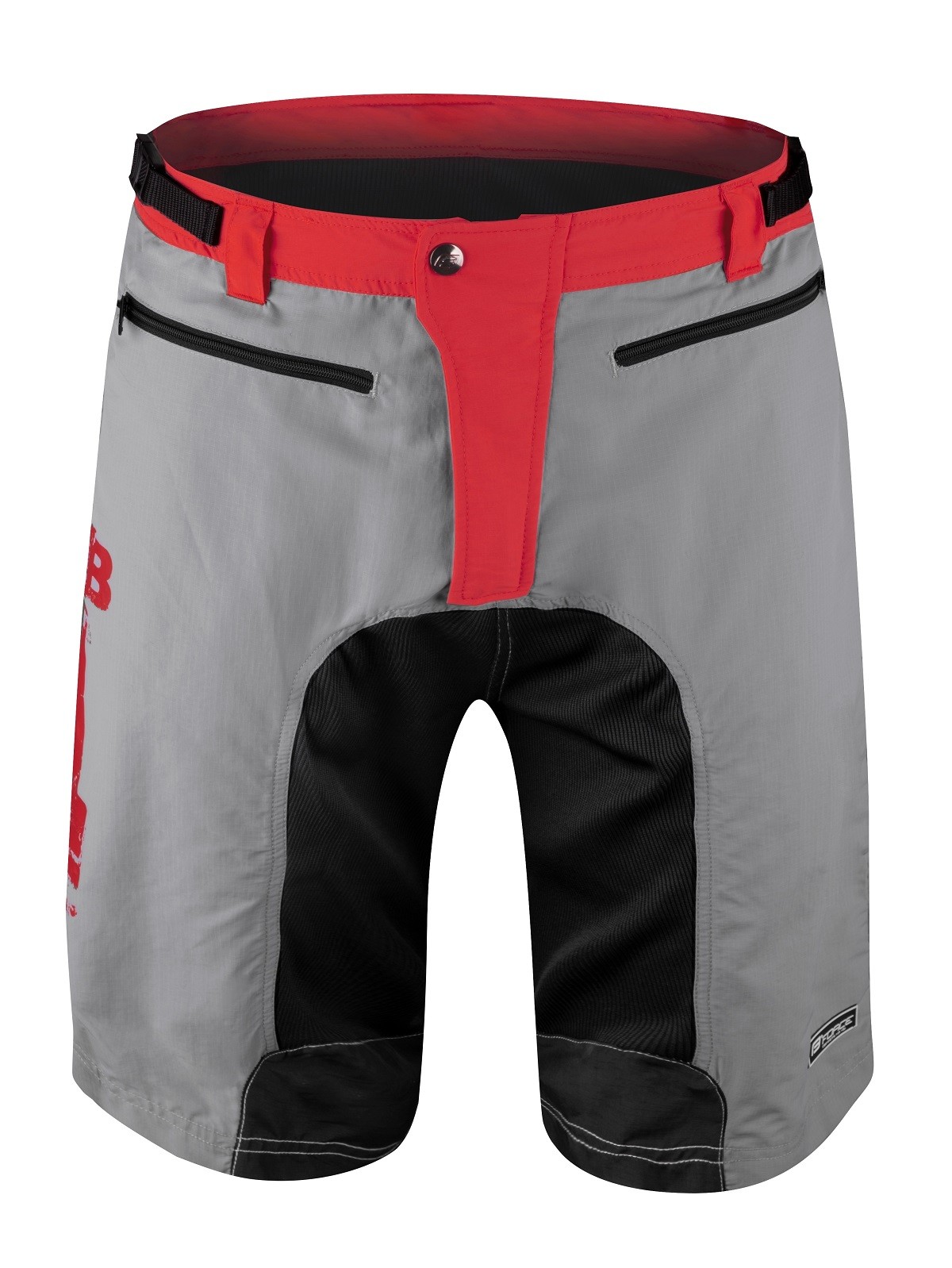 Pantaloni Force MTB-11 cu sub-pantaloni cu bazon Gri XL