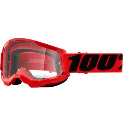 OCHELARI 100% STRATA 2 Goggle Red - Clear Lens