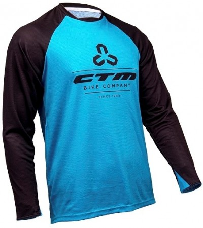 Tricou ciclism CTM ENDURO negru/albastru
