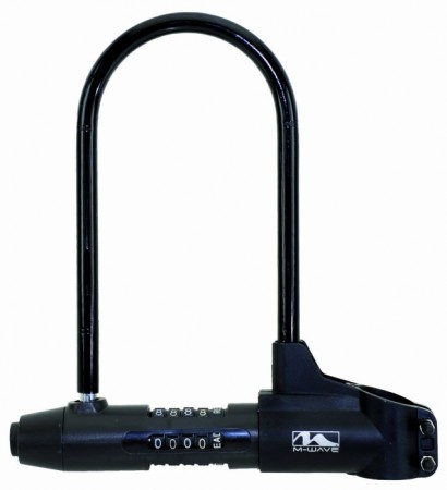 Antifurt M-Wave U-Lock 245x185x15 mm cu cifru negru