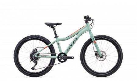 Bicicleta CTM ROCKY 5.0 - mat gri-verde / portocaliu 13"