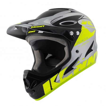 KENNY CASCA FULL FACE DOWNHILL Neon Yellow Silver 2021