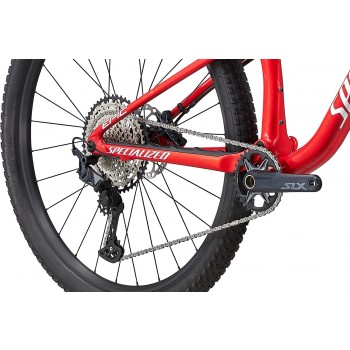 Bicicleta SPECIALIZED Epic Comp - Gloss Flo Red w/Red Ghost Pearl/Mettalic White Silver XS