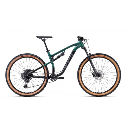 Bicicleta CTM SKAUT 2.0 - verde inchis mat / negru lucios S