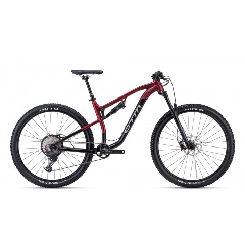 Bicicleta CTM SKAUT 3.0 - perla visiniu mat / negru lucios M