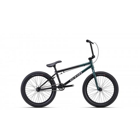 Bicicleta CTM POP 20 CrMo - negru / verde inchis 20,5