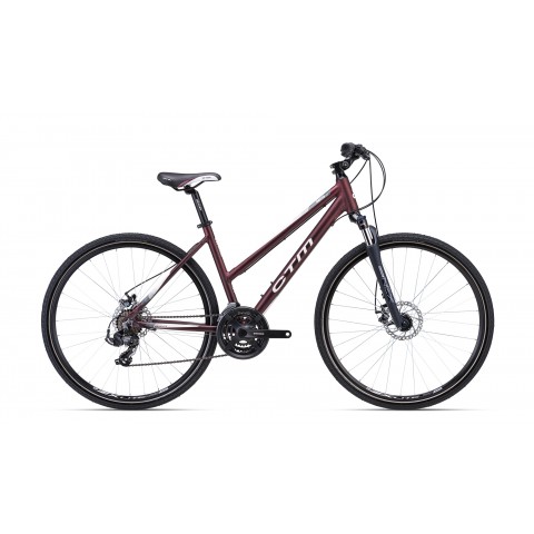 Bicicleta CTM MAXIMA 2.0 - rosu mat perlat / gri M (16")