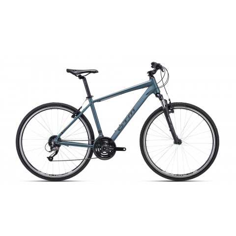Bicicleta CTM STARK 1.0 - mat gri-albastru XL (21")